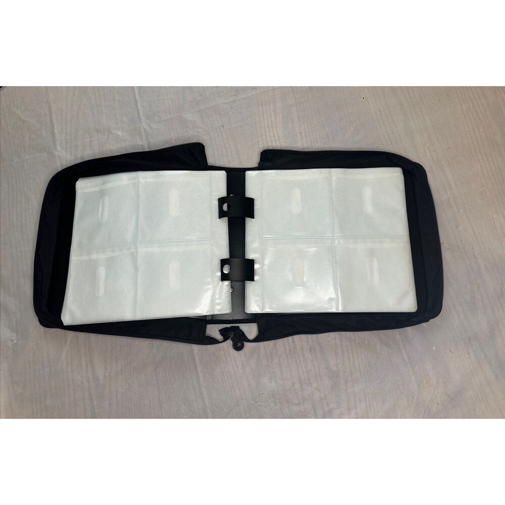Mainstays 208 CD or DVD Disc Case Zipper Around 12x12 inch Black